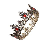 NIYANGLE 1pezzi Tiara Barocca Retrò Copricapo Retrò Nuziale Tiara Nuziale Per Decorazioni Per Adatto Per Compleanni Feste Moda