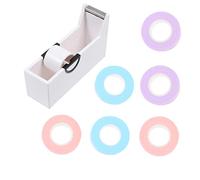 NIYANGLE 1set Nastro Adesivo Per Estensione Ciglia Trasparenti e Cutter Non Adesione Moderata Per Isolamento Ciglia Salone