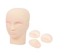 NIYANGLE 1set Testa Silicone Per Pratica Di Trucco Per Tatuaggio e Micropigmentazione Testa Flessibile Per Artisti Per Iniziare e Allenarsi Nel Trucco e Massaggio