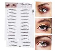 NIYANGLE 2 pezzi Adesivi per Sopracciglia Imitazione Naturale Facili Usare e Resistenti per e Donne con Sopracciglia Sparse Realistico e Duraturo Danneggiare