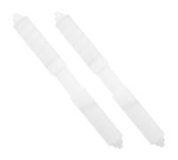 NIYANGLE 2 Pezzi Aste Portarotolo per Carta Igienica in Plastica Bianca Rullo con Molla Interna Ricambio per Bagno Compatibile con Contenitori per Carta Igienica e Portarotoli Cucina