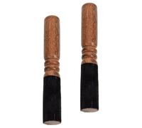 NIYANGLE 2 Pezzi Bacchette per Ciotole Tibetane in Legno Massello Punta Antiscivolo, Battenti per Meditazione Yoga e Bilanciamento Chakra, Accessori Portatili Artigianali per Sessioni