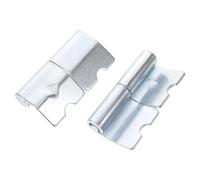NIYANGLE 2 Pezzi Cerniera per Ante in Metallo Argento per Corpo Camion e Sponda Laterale, Resistente alle Intemperie di Dimensioni 8.50x4.20x2.30cm, Funzionamento Stabile