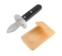 NIYANGLE 2 pezzi Coltello Apri Ostriche Professionale in Acciaio Inossidabile con Impugnatura Spessa Antiscivolo per Aprire Ostriche Vongole e Frutti di Mare Facile da Usare Colore Casuale