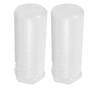 NIYANGLE 2 pezzi Custodia Portapennello Barba Regolabile in Plastica Trasparente Protezione Antiurto e Antiscivolo per Viaggio Compatibile con Pennelli Lunghezze Resistente e Facile