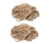 NIYANGLE 2 Pezzi Fake Hair Buns Synthetic Messy Bun Wig For Women Lightweight Volumizing Chignon Hairpiece Quick Updo Accessory For Daily Party Wedding Use