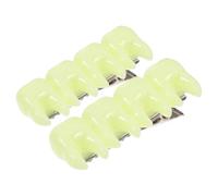 NIYANGLE 2 Pezzi Fermaglio e Accessori Chioma per Chioma a Forma di Dente Verde in Plastica e Metallo, Design Giocoso e Confortevole per Feste a Tema Halloween