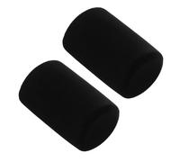 NIYANGLE 2 Pezzi Filtro Antivento Riduzione Microfono in Spugna Nera, Copertura Antispruzzo e Anti- per Microfono K688 per Studio, Podcast, Karaoke e Dj