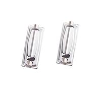 NIYANGLE 2 pezzi Ganci per Strumento a Percussione in Metallo Doppio Estremi Orecchio Tirante Rullante Resistente per Batteria Snare Drum e Bass Drum Set