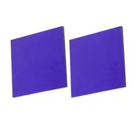 NIYANGLE 2 Pezzi Lastra di Vetro Blu Cobalto 10x10 Cm Resistente a Calore e Agenti Chimici per Esperimenti di Laboratorio Chimico Didattico Scuole Superiori e Ricerca Universitaria