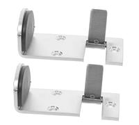 NIYANGLE 2 Pezzi Limitare la Marcia della Porta Fermaporta a Pavimento fermaporta per carichi Pesanti al Piano limitatore della Porta Silver