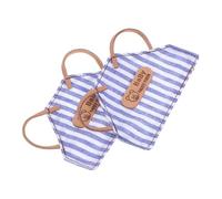 NIYANGLE 2 Pezzi Mini Grembiuli per Pupazzi in Tessuto Morbido a Motivo a Scacchi e Righe Accessori per Costume da Cucina per Pupazzi e Peluche Abbigliamento Facile da Indossare per Gioco