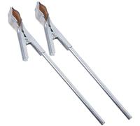 NIYANGLE 2 Pezzi Morsetto per Provette in Ferro, Clip per Provetta Antiscivolo, Argento, Piccolo e Leggero, per Provette, Lezioni Sperimentali e Laboratori di Chimica Colore Colore Casuale