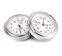 NIYANGLE 2 Pezzi Quadrante in Vetro Argento Orologio da Tasca per Chiaro e Intuitivo, Design Conciso e Generoso Stili multipli Fai-da-te Manuale