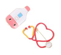 NIYANGLE 2 Pezzi Spilla a Forma di Cuore in Lega Resistente per Infermiere, Accessorio Professionale e Stiloso per Cappelli e Abbigliamento Medico, per Ambienti Sanitari Impegnativi