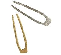 NIYANGLE 2 Pezzi Spilla per U Shape Metallo Accessorio per Chignon e Acconciature per Lunghi e Speciali Include e Accessorio Versatile per Ragazza