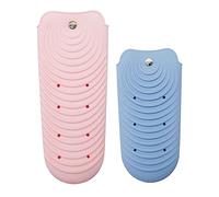 NIYANGLE 2 Pezzi Tappetini Isolanti Silicone per Piastra e Arricciacapelli Design Antiscivolo per Asciugacapelli e Strumenti Termici Colore Casual Colore Casuale