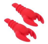 NIYANGLE 2 Pezzi Tappo per Vino a Forma di Aragosta in Silicone Riutilizzabile Tappo per Bottiglia Decorativo per Vino Rosso e Olio Accessori per Feste e Ristoranti