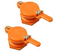 NIYANGLE 2 Pezzi Valvole di Flusso in Abs Arancione per Regolare Flusso del Nettare Supporto Rimovibile per Estrattore e Serbatoio