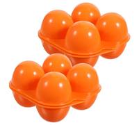 NIYANGLE 2 Pz Portauova a 4 Scomparti Organizzatori e Contenitori Per La Cucina Frigo Organizer Per Uova Portauovo Per Frigorifero Caso Di Uova Plastica Cestino Viaggiare Impermeabile