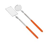 NIYANGLE 2 Pz Specchietto per ispezione sottoscocca retrattile pipettista specchietto pieghevole Strumento di ispezione auto specchio tondo e quadrato specchio di ispezione del veicolo