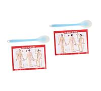 NIYANGLE 2 Set Batacchio Muscolare Palmare Massaggiatori Manuali Per La Schiena Bastoncini Per Massaggio Alle Spalle Punto Massaggiatore Gel Di Silice La Spalla Martello 38 c