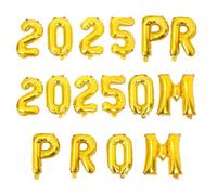 NIYANGLE 2 Set di Palloncini in Lamina per Laurea 2025, Decorazioni Gonfiabili per Feste di Laurea al Chiuso e All'aperto, Forniture la Celebrazione del Ballo di Fine Anno Numeri