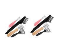 NIYANGLE 2 Set Spazzole Per Dei Strumento Manuale Per Rimuovere Pettini E Spazzole Per Uso 4 Pezzi * 2