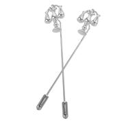 NIYANGLE 2 Spille da Bavero in Metallo Argentato a Forma di Bilancia della Giustizia Spilla da Abito da Uomo e Donna per Giudici e Avvocati Accessorio Elegante per Camicie e Giacche