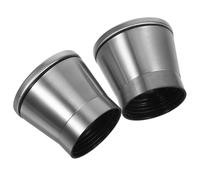 NIYANGLE 2 Tappi per Macinapepe in Acciaio Inossidabile Resistenti, Coperchi per Macinaspezie Chiusura Sicura, Accessori da Cucina Portatili per Macinapepe e Sale, Facili da Pulire per Uso