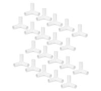 NIYANGLE 20 Pezzi Accessori per Scarpiera Connettori a 3 Direzioni in Plastica Bianco, Montaggio Rapido e Ottimizzazione Spazio per Organizer in Ingresso e Camera da Letto