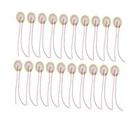 NIYANGLE 20 Pezzi Buzzer Piezoelettrico con Foglio in Rame e Disco in Ceramica per Sistemi di Sicurezza e Dispositivi a Batteria con Suono Stabile e Consumo Energetico Ridotto