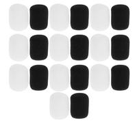 NIYANGLE 20 pezzi di parabrezza per microfono per cuffie: coperture per parabrezza per microfono per cuffie - cuscinetti antivento per con silenziatore per riduzione del rumore del vento