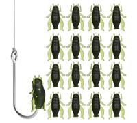 NIYANGLE 20 Pezzi Esche Artificiali Morbide per Pesca in PVC, Leggere e Facili da Utilizzare, Resistenti alla Luce, per Fiumi e Torrenti