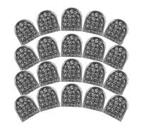 NIYANGLE 20 Pezzi Fermagli per Lacci Scarpe con Brillanti, Clip di Bloccaggio per Lacci Piatti, Accessori senza Allacciatura per Scarpe Sportive, Set Fibbie Sicure e Facili da Usare