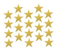 NIYANGLE 20 pezzi Stelle a Cinque Punte in Carta Glitter Oro Materiale DIY per Decorazioni Adesive per Pareti Lavagne e Feste Tema Facili da Applicare e Personalizzare
