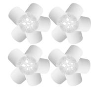 NIYANGLE 20 Pezzi Tappi per Bottiglie con Chiusura Antimanomissione Design Piatto Impilabile Superficie Opaca Antiscivolo per Bottiglie Vetro Coperture Plastica Resistenti Colore Bianco