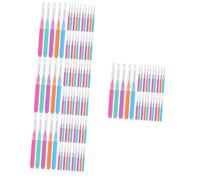 NIYANGLE 200 Pz spazzolino interdentale spazzolino da viaggio per bambini plettri a pennello per stuzzicadenti a setole morbide spazzolini interdentali pp