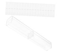 NIYANGLE 20pezzi Scatola Portapenne Quadrata Trasparente ad Alta Trasparenza per Penne Gomme Puntine da Disegno per Casa Ufficio Materiale Scolastico Organizer per Conservazione Piccoli