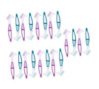 NIYANGLE 20pezzi Spazzolino Per Dentiera Antiscivolo Per La Spazzole Per Orale Setole Multi