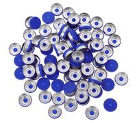 NIYANGLE 240 Pezzi Tappi Farmaceutici in Alluminio Silicone, Sigilli per Fiale Trasparenti, Tappi per Bottiglie di Vetro Resistenti, per Laboratorio e Conservazione Sicura Colore Casuale