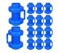 NIYANGLE 25 Pezzi Tappi per Pali Trampolino in Plastica Blu, Copertura Resistente ai Raggi UV per Recinzione Trampolino Diametro 2,5 Cm, Accessori Ricambio per Uso Esterno e Protezione