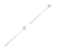 NIYANGLE 2Pcs Canna In Gioco Festa Per Ruolo Bastoni Tema Scettro Matrimonio Regina E Vestiti Spettacolo Strass Prop Abbigliamento Principessa Accessori Passeggio Bacchetta Forniture