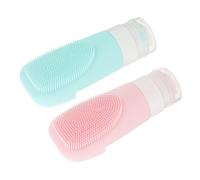 NIYANGLE 2pezzi Bottiglie Ricaricabili Silicone Per Shampoo e Lozione Da Contenitori Viaggio Leggeri e Pratici Impermeabili e Facili Da Usare Per Viaggi e Soggiorni Hotel