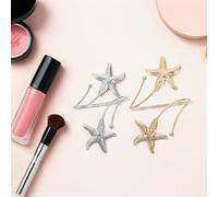 NIYANGLE 2pezzi Bracciale Rigido Spirale in Metallo Bracciale Tema Oceano Fascia Stella Marina Accessori per Feste in Spiaggia per Parte Superiore del Braccio