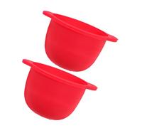 NIYANGLE 2pezzi Ciotola Silicone Riutilizzabile Per Ceretta Da Compatibile Con Macchine Per Ceretta Facile Da Trasportare e Conservare Design Per Uso Comodo e Sicuro Durante La Depilazione