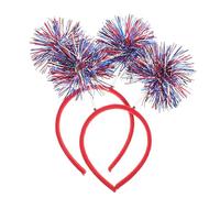NIYANGLE 2pezzi Fascia per Capelli per Giorno Dell'indipendenza Circonietti per Capelli per Feste del Luglio Patriottica per Costumi da Festival Materiali Plastici Resistenti
