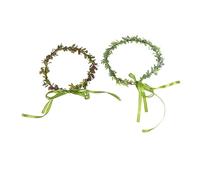 NIYANGLE 2pezzi Fascia Per Di Ghirlanda Di Foglie Artificiali Cerchietto Decorazioni Foglia Fascia Per Di Caffè e