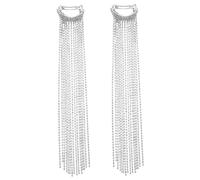 NIYANGLE 2pezzi Fermagli per Capelli Strass e Nappe Catene e Polsini per Acconciature da Donna Accessori Decorativi per Capelli Coda di Cavallo Adatti Diverse Occasioni