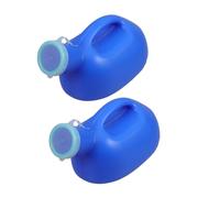 NIYANGLE 2pezzi Orinatoio Portatile per Uomo con Coperchio Contenitore da Viaggio per Raccolta Urina Orinatoio Riutilizzabile Anti-goccia da Wc Portatile per Campeggio e Escursionismo